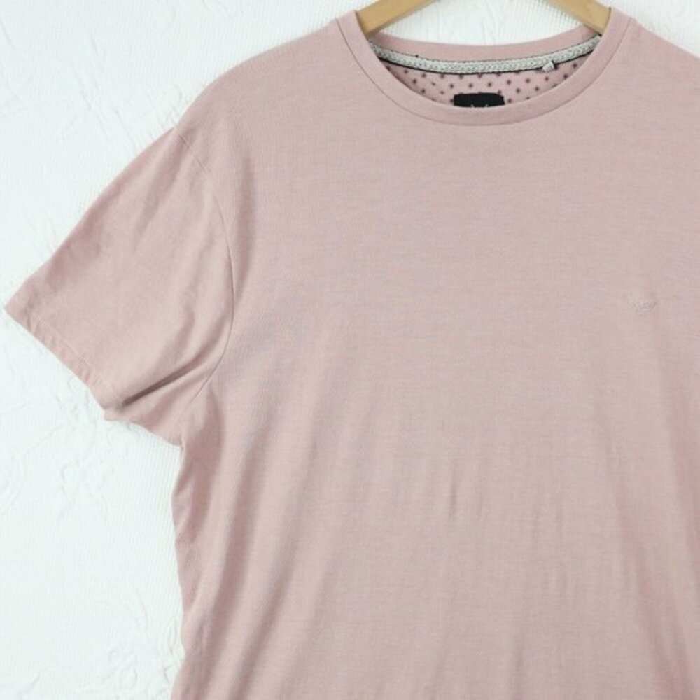 Threadbare Denim Corps T Shirt Mens XL Light Pink Essential Basic Single Stitch